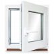 PVC-FENSTER RU Rechts 700x500 / 70x50 WEISS, VON HAND