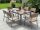 Gartentische und Stühle für die Terrasse MAT-COMPANY Metalltisch und Stühle 2090-SM-W-6K CRAFT Beige und Braun