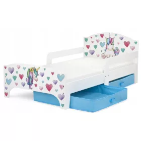  Leomark Einhornbett 77,5 x 143 cm weiß