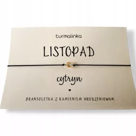  Armband mit Geburtsstein NOVEMBER Citrin