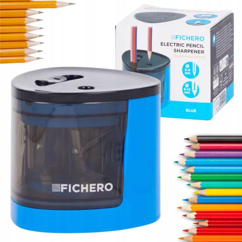  Elektrischer Spitzer, doppelt, mit Fichero-Behälter