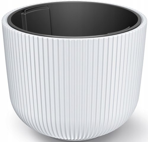 Töpfe und Pflanzgefäße für den Außenbereich und den Garten Prosperplast Blumentopf 46,9 cm x 46,9 x 38,5 cm Durchmesser 46,9 cm Kunststoff weiß