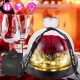 EWIGE ROSE, KÜNSTLICHE BLUMEN UNTER DER GLOCKE, MAGISCHE ROSE MIT LED-LAMPE