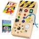  Holz-Montessori-LED-Pädagogik-Sensortafel mit Lichtschaltern