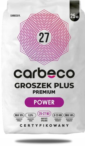  CARBECO PREMIUM Carbon – PEAS PLUS POWER 27 MJ – 1 Tonne