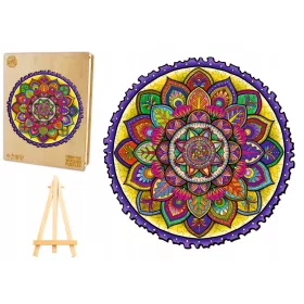   HOLZPUZZLE FÜR ERWACHSENE GROß 243 TEILE MANDALA HOLZKISTE