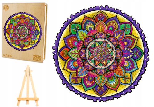  HOLZPUZZLE FÜR ERWACHSENE GROß 243 TEILE MANDALA HOLZKISTE