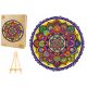  HOLZPUZZLE FÜR ERWACHSENE GROß 243 TEILE MANDALA HOLZKISTE