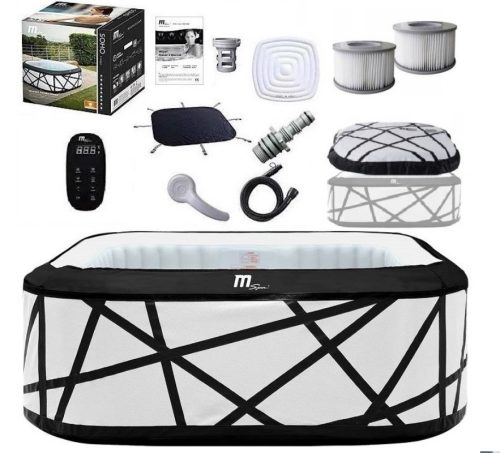 Whirlpool, Garten-Whirlpool Rechteckiger aufblasbarer Hydromassage-Pool Soho 930 l