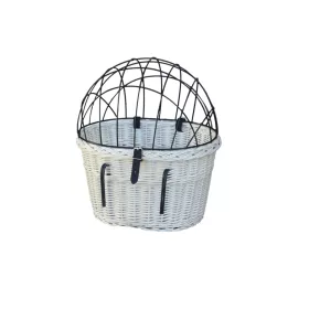  Wiklinowe Cuda Fahrradkorb, weiß, Größe XL