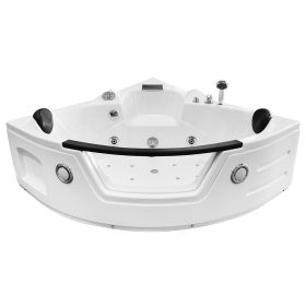   Acryl-Eckbadewanne Mazur Eckbadewannen für 2 Personen, Abfluss seitlich, 150 x 150 cm