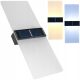  Gartenwandleuchte Decorya weiß, schwarz, integrierte 1-W-LED-Quelle