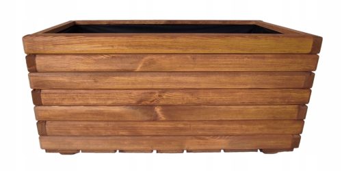 ZPD-Blumentopf 80 cm x 40 x 40 cm, Holz, Braun- und Beigetöne