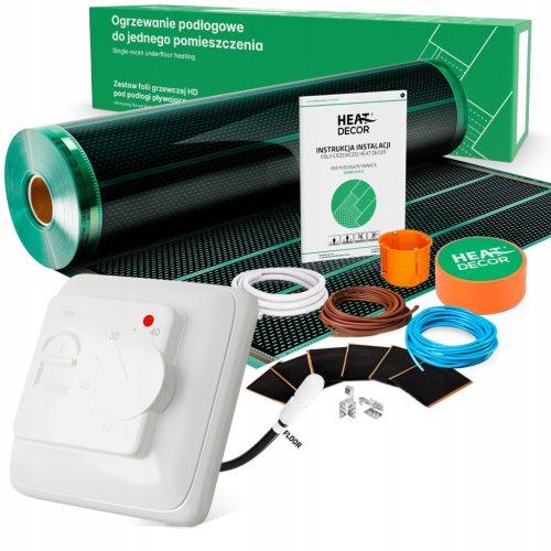  HD-G Heizfolie | Thermostat T01.W | 80 W/m² | Set 1,5 m²