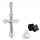  Silberkreuz, pr. 925 Katholisches Kreuz mit Jesus Christus