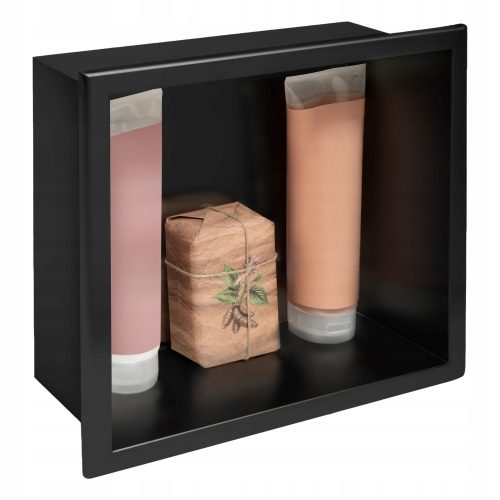 Badezimmerregale MONTIERTES BADEZIMMERREGAL 30x30 SCHWARZ - REA