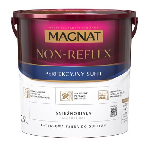  Magnat Latex-Wandfarbe 2,5 l, Schneeweiß matt