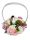 Blumenstrauß zum Geburtstag, Geschenk, Großmuttertag, Frauentag, Seifenblumen im Korb