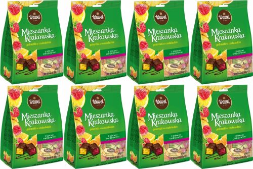 Wawel Krakauer Schokoladen-Fruchtbonbons, 245g, 8er Pack