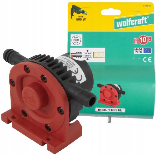  Wolfcraft-Pumpe 600 W 1001 - 1600 l/h