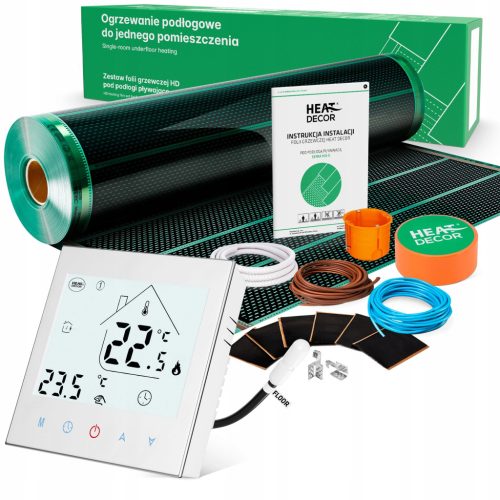  HD-G Heizfolie | Thermostat T1000.W | 140 W/m² | 9 m² großes Set