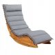  Gartenliege Auflage Sauna für Stühle Gartenmöbel 177cm grau