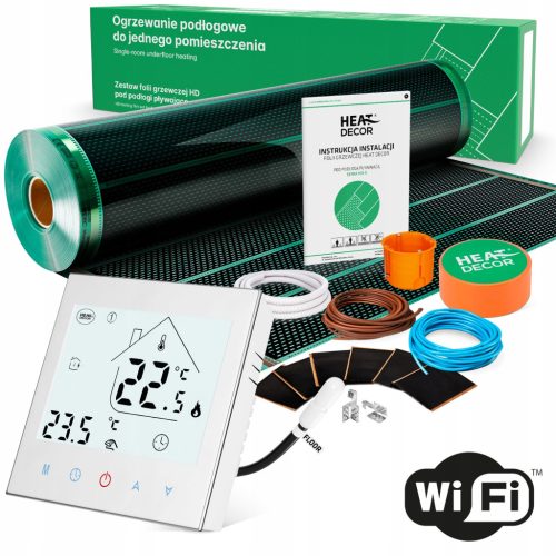 HD-G Heizfolie | Thermostat T1000.W.WIFI | 140 W/m² | Set 16 m²