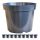  Blumentopf DonKwiat 32,5 cm x 32,5 x 25,5 cm Durchmesser 32 cm Kunststoff schwarz
