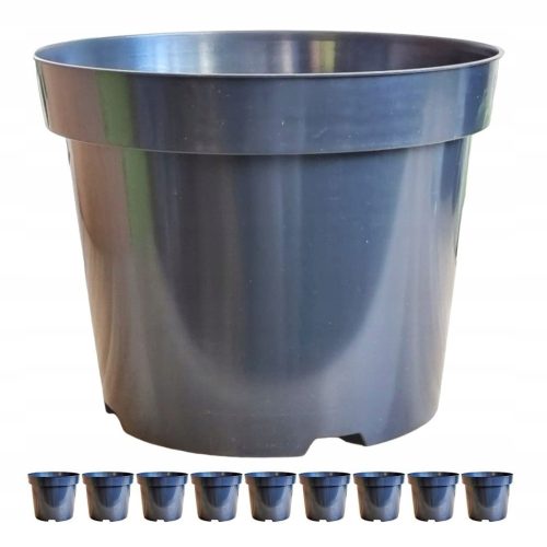  Blumentopf DonKwiat 32,5 cm x 32,5 x 25,5 cm Durchmesser 32 cm Kunststoff schwarz