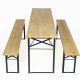 Ein Satz Garten- und Terrassenmöbel ELKAR Holz-Gartenmöbel-Set, 3-teilig.