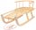  Traditioneller Holzschlitten PRIMEGARDEN HOLZSCHLITTEN MIT RÜCKENLEHNE