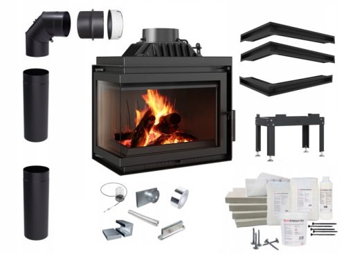 Kamineinsatz Kamin einfach 8 links BS-Set
