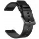  NEUES DICKES SCHWARZES LEDERARMBAND 22 MM + TELESKOPE