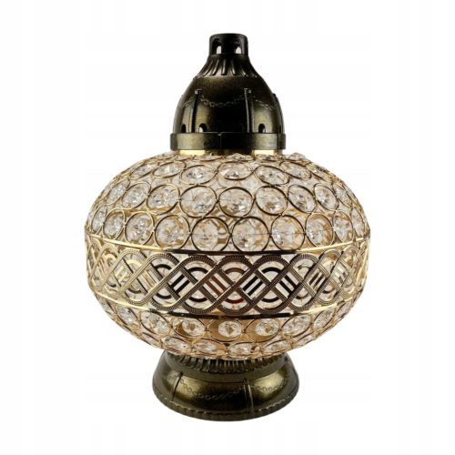  ANRUFKERZE MAX BUNTGLAS DURCHGEBRACHT PREMIUM GOLD 36 CM