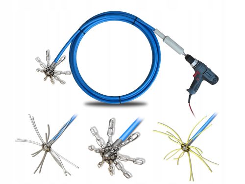 Turbospiner – Schornsteinreinigungslanze für einen Super Strong Bohrer – 5 m