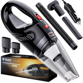    LEISTUNGSSTARKER Handstaubsauger fürs Auto, 120 W, Hepa-Filter + Aufsätze + 3,5 m Kabel
