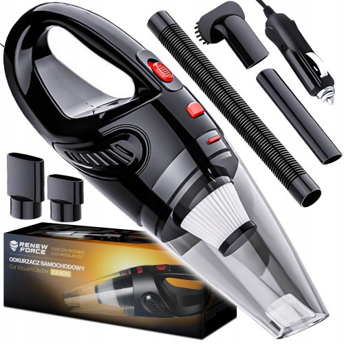  LEISTUNGSSTARKER Handstaubsauger fürs Auto, 120 W, Hepa-Filter + Aufsätze + 3,5 m Kabel