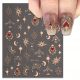  KUPFER-NAGELAUFKLEBER ROSEGOLD SONNEN-MOND-HERZEN