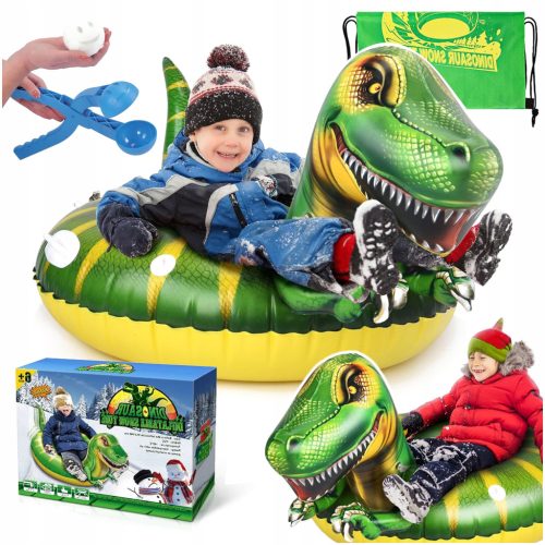  RODEL FÜR KINDER, AUFBLASBARE RUTSCHE, DINOSAURIER, SCHNEERUTSCHE, LANGLEBIG, KOSTENLOS