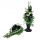 CALLIES HORTENSE ROSES schwarz 1040.5 Tafelaufsatz + Blumenstrauß SET für Grabfriedhof