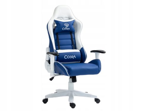  COBRA Rebel CR204 Gaming-Stuhl Blau und Weiß