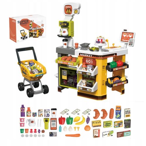  SUPERMARKT KINDER SHOP ACCESSOIRES KASSE KORB