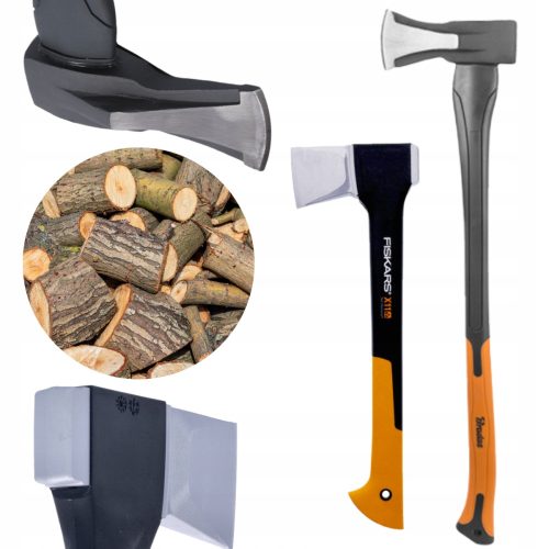 Fiskars Axt 44,4 cm 1,1 kg + Bradas Axt 80 cm 2 kg