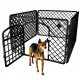  GEHÄUSE, GEHÄUSE, AUSLAUF FÜR HUNDE, WELPEN, KATZENKANINCHEN, 90x90x60 cm, SCHWARZ, GROß