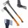 Fiskars Axt 60 cm 1,5 kg + Bradas Axt 80 cm 2 kg