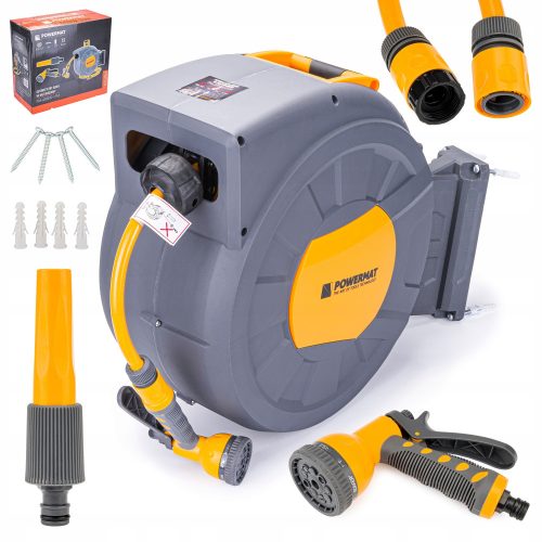 Bewässerungsschlauch - Automatische Haspel für Gartenschlauch 1/2 35 m