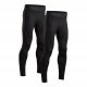  DANISH ENDURANCE Herren-Kompressionsstrumpfhosen, thermoaktive Leggings, 2er-Pack, M