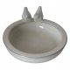  Vogeltränke, Creme, Keramik, 29 cm