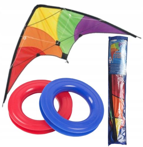 Großer akrobatischer Sportdrachen 120X60 MIT LINIEN