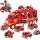  FEUERWEHR GROSSES FEUERWEHRWAGEN MIT KRAN LKW KRAN HUBSCHRAUBER 7STK